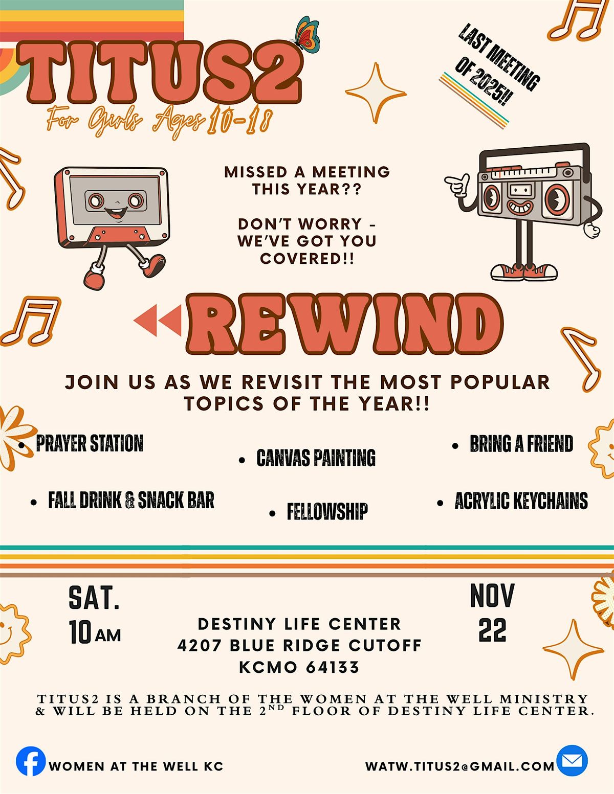 TITUS2 For Girls Ages 10 - 18. Real Life Devotions & Interactive Workshops