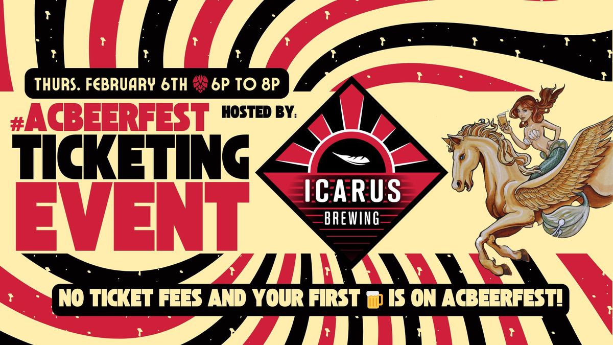 Atlantic City Beer Fest Fee Free ticketing event at Icarus Brewing