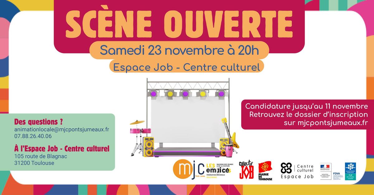 SC\u00c8NE OUVERTE - MJC PONTS JUMEAUX & COLLECTIF JOB