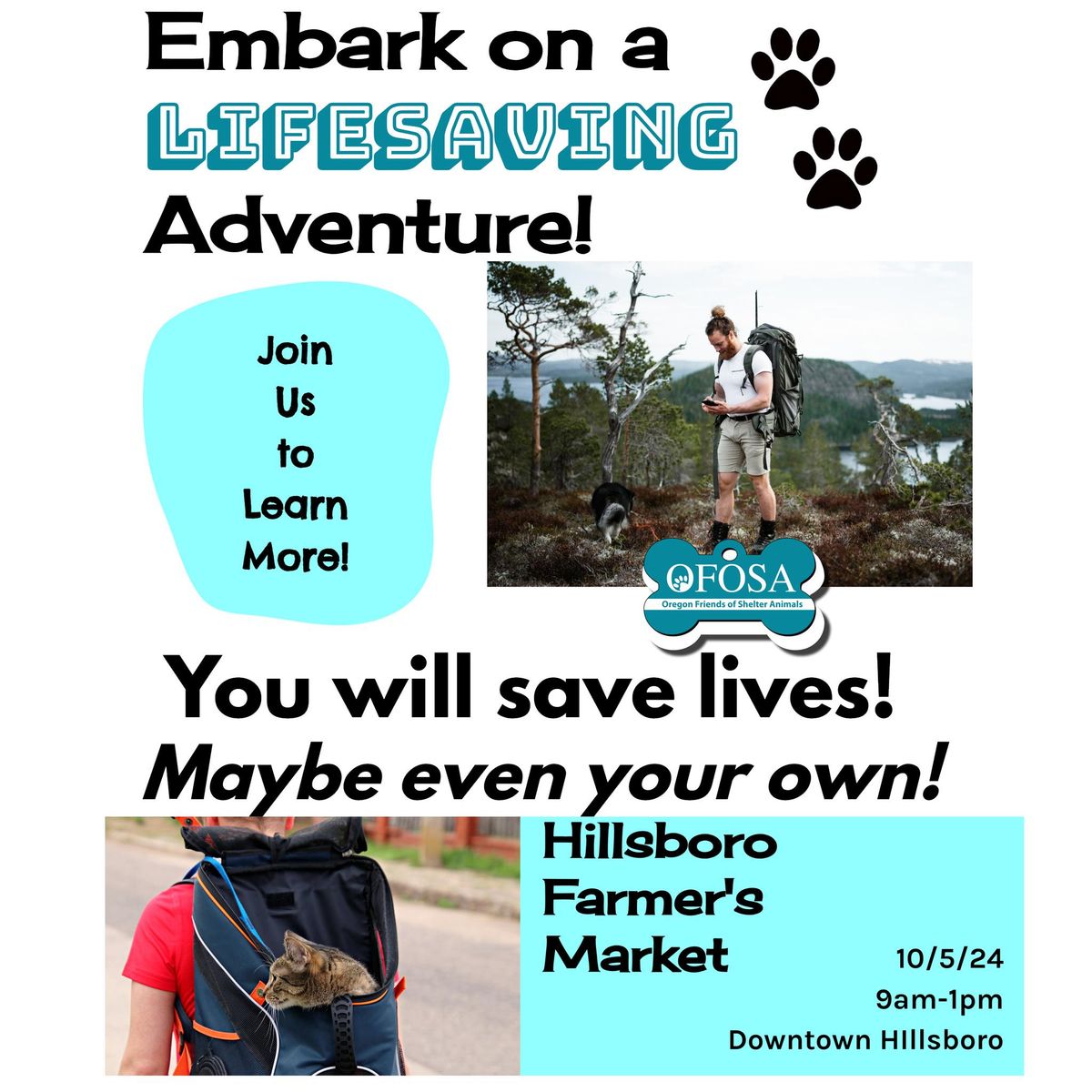 Hillsboro Farmers Market-Embark on a Lifesaving Adventure