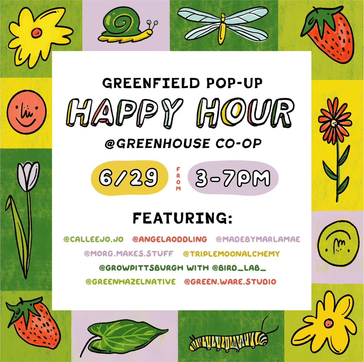 Greenfield Happy Hour at Greenhouse Co-Op