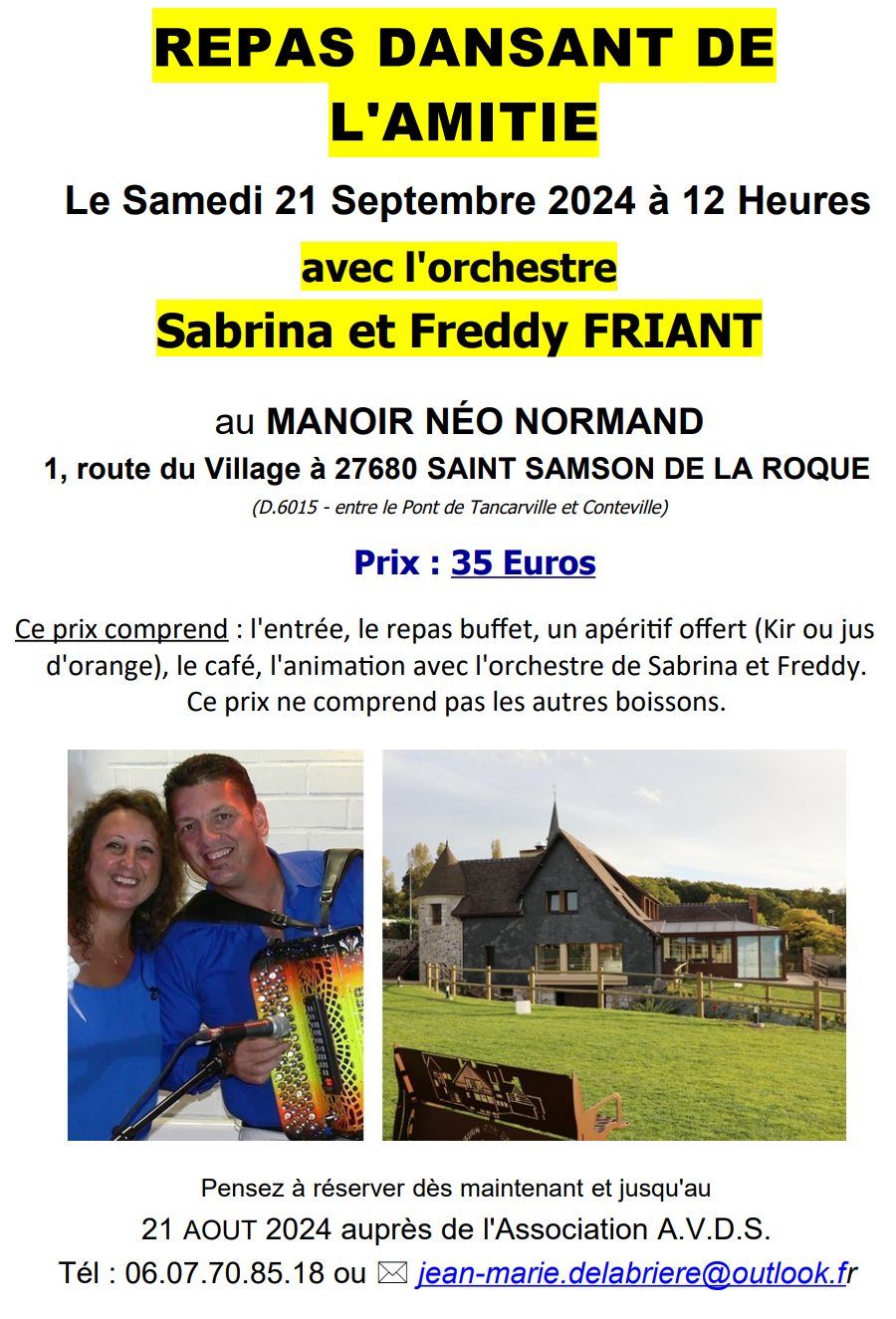 GUINGUETTE DE L'AMITIE AU MANOIR NEO NORMAND