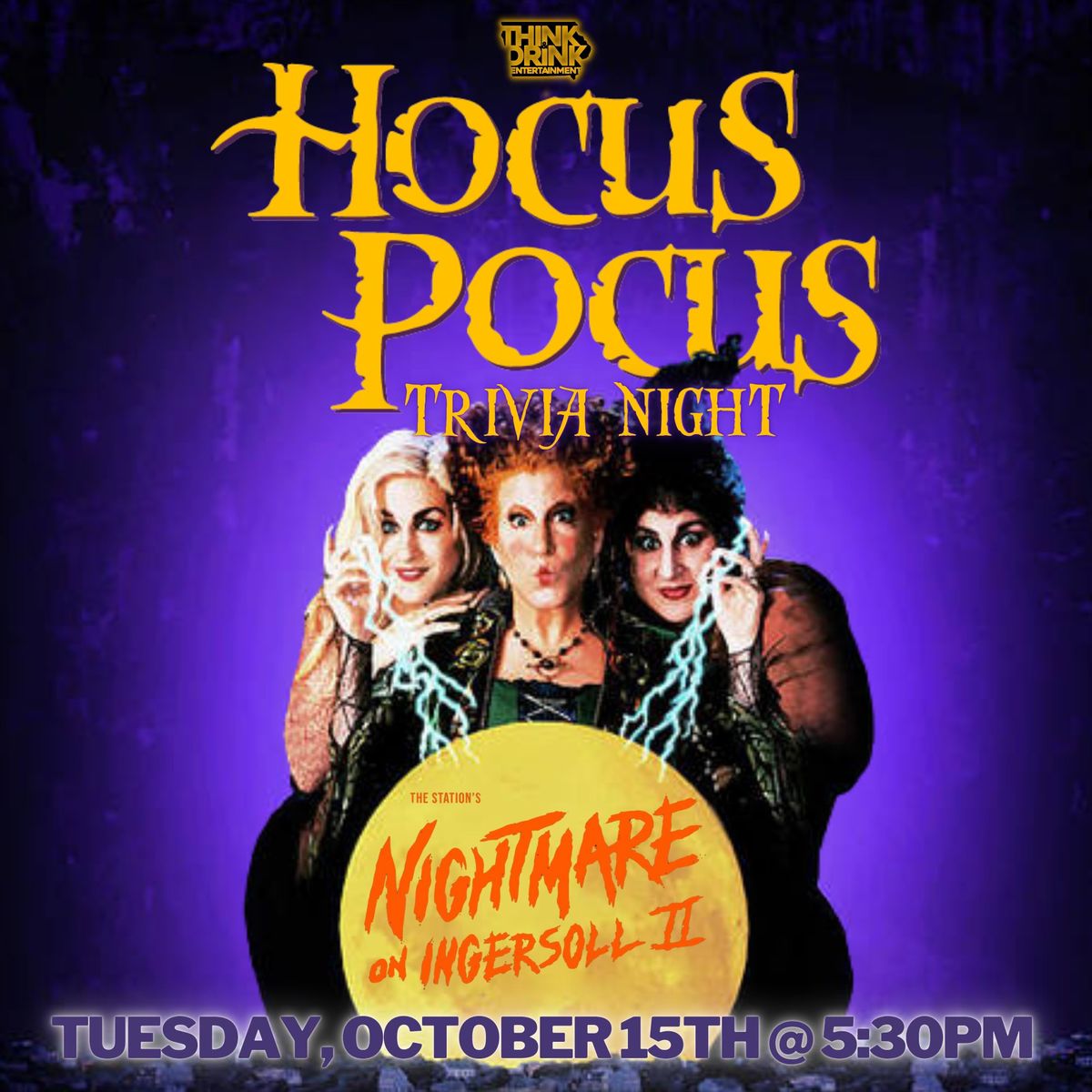 Hocus Pocus Trivia @ Nightmare On Ingersoll (Des Moines, IA) \/ Tuesday, October 15th @ 5:30pm