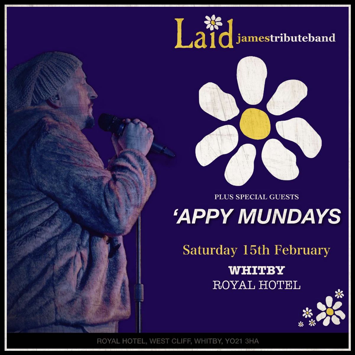 James Tribute band Laid + Appy Mundays