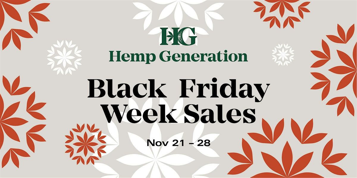 Black Friday Week at Hemp Generation