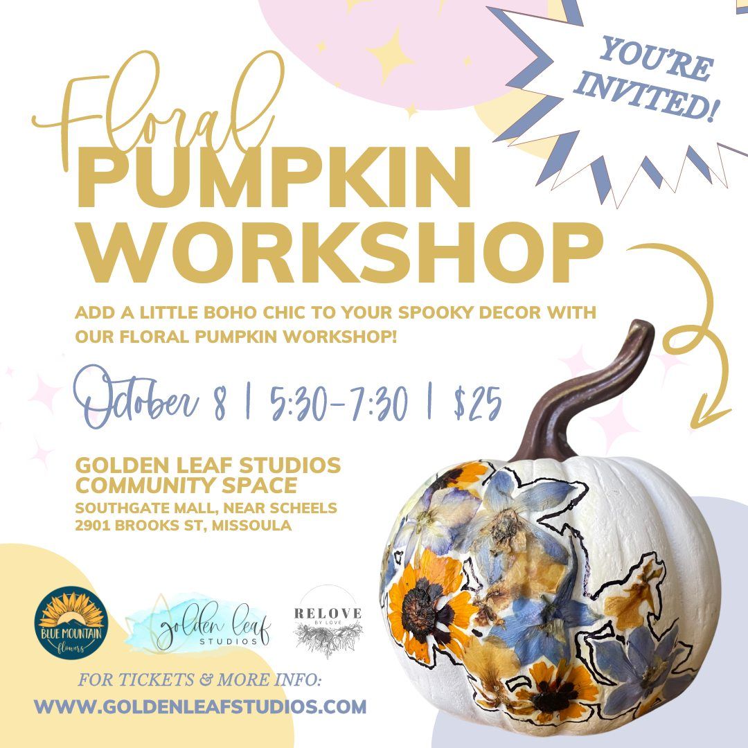 Floral Pumpkin Workshop w\/ Alex + Caitlyn