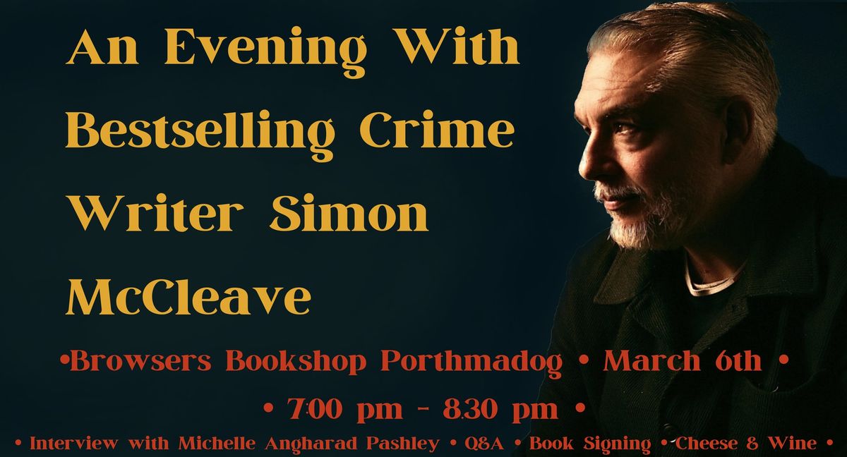 An Evening with Simon McCleave and Michelle Angharad Pashley