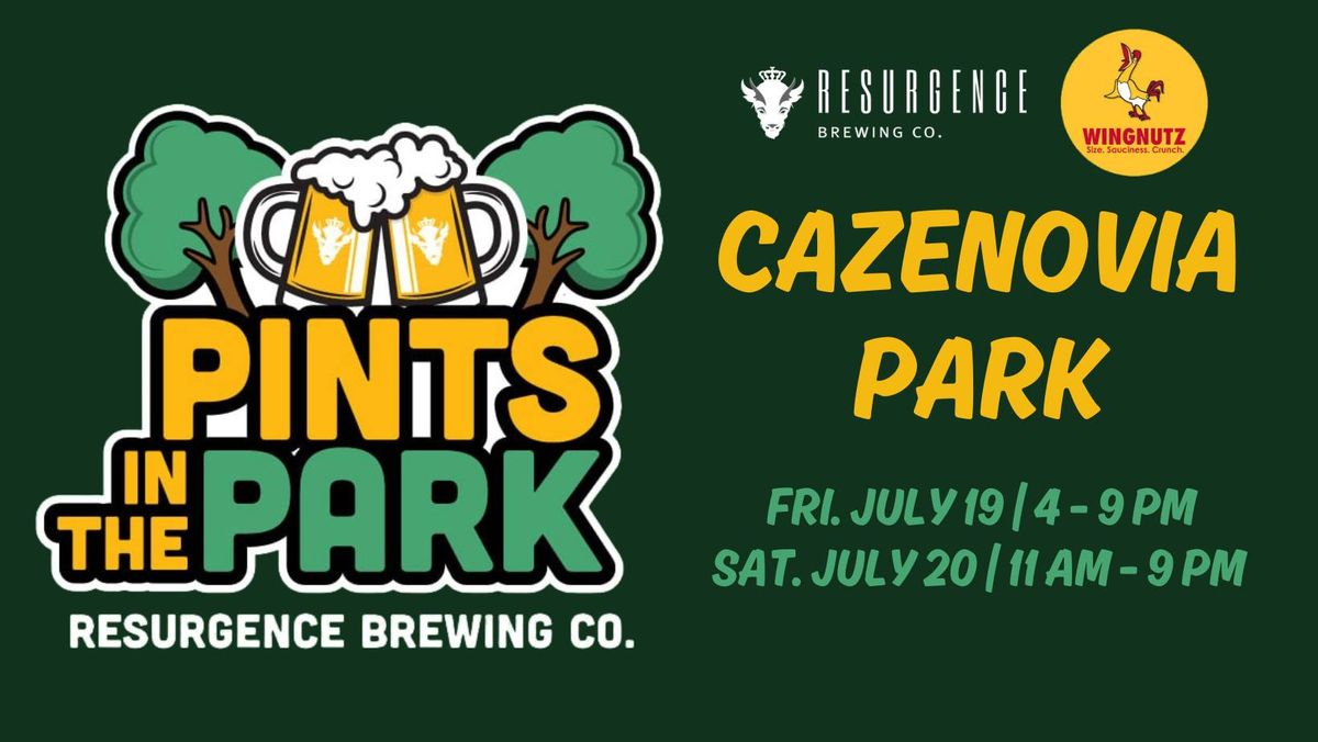 Pints in the Park at Cazenovia with Wingnutz