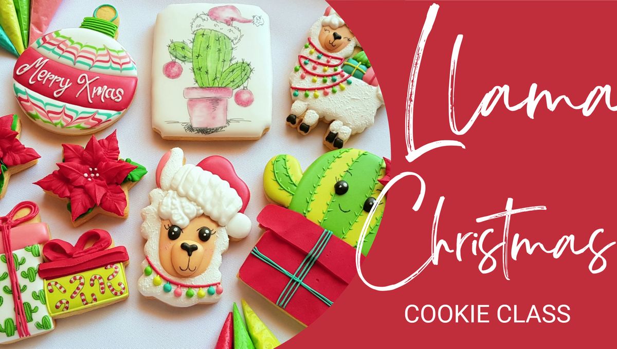 Llama Christmas Cookie Class