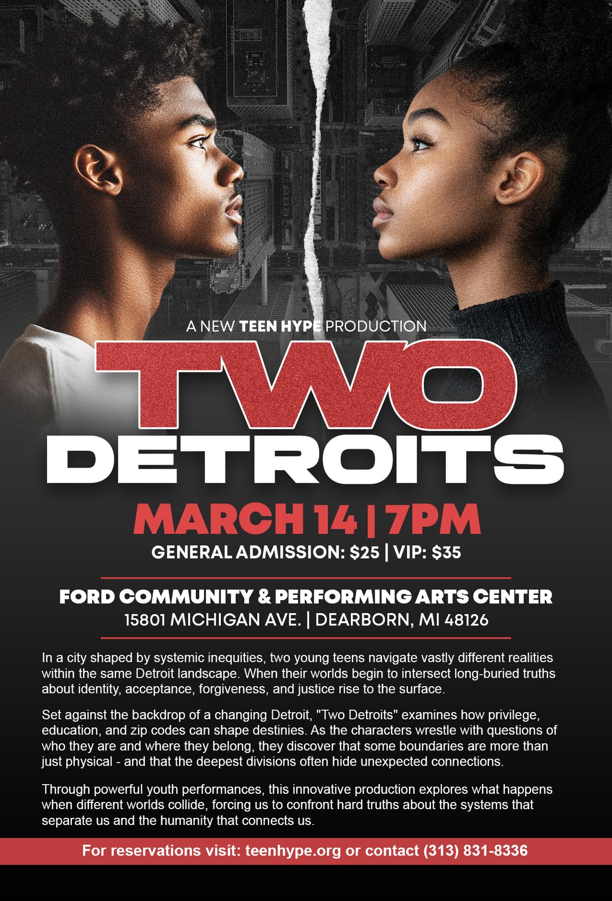 Teen HYPE Presents: "Two Detroits"