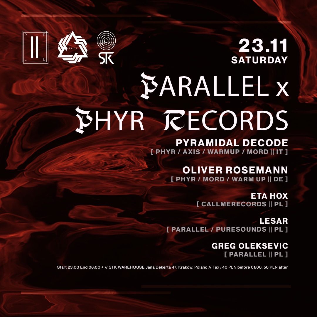 PARALLEL x PHYR Records Showcase