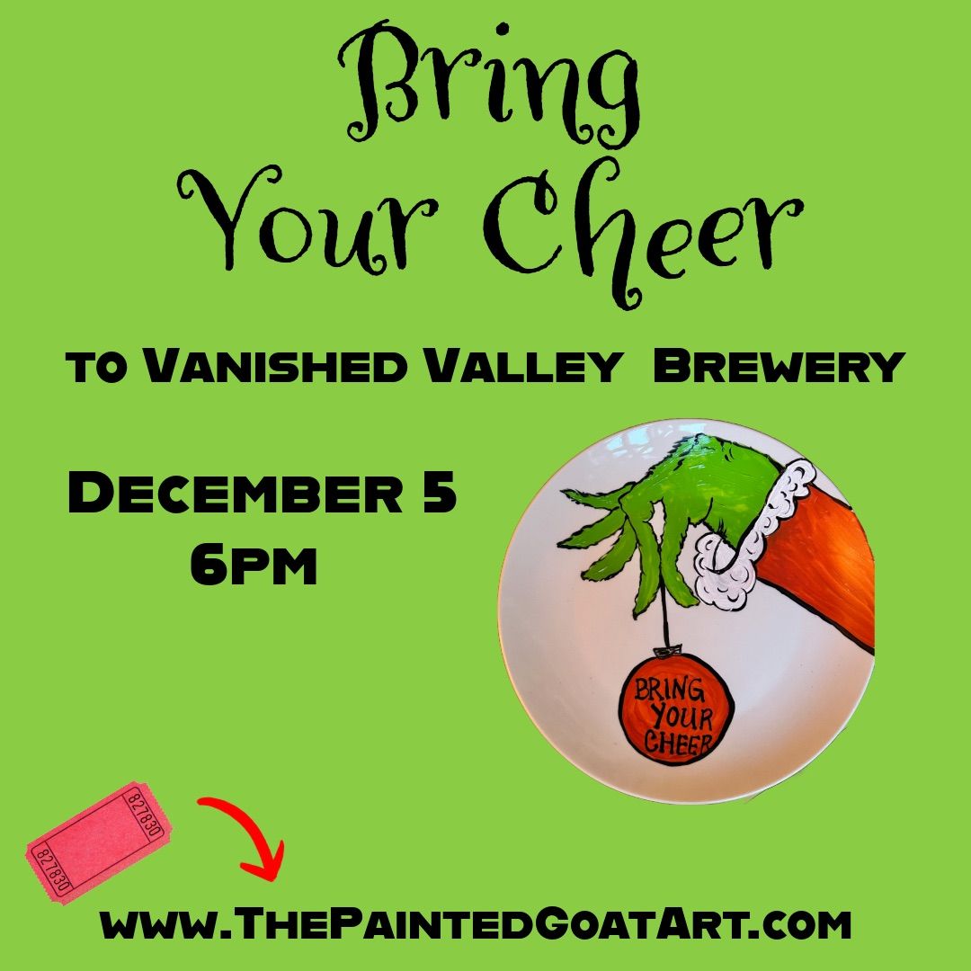 Paint a Grinchy Holiday Plate @ Vanished Valley