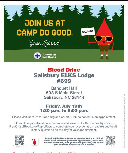 Salisbury Elks Lodge Blood Drive