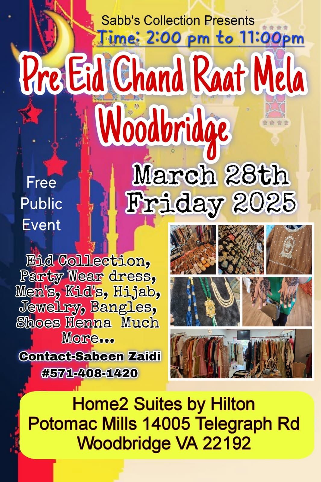 Pre Eid Chand Raat Mela in Woodbridge VA