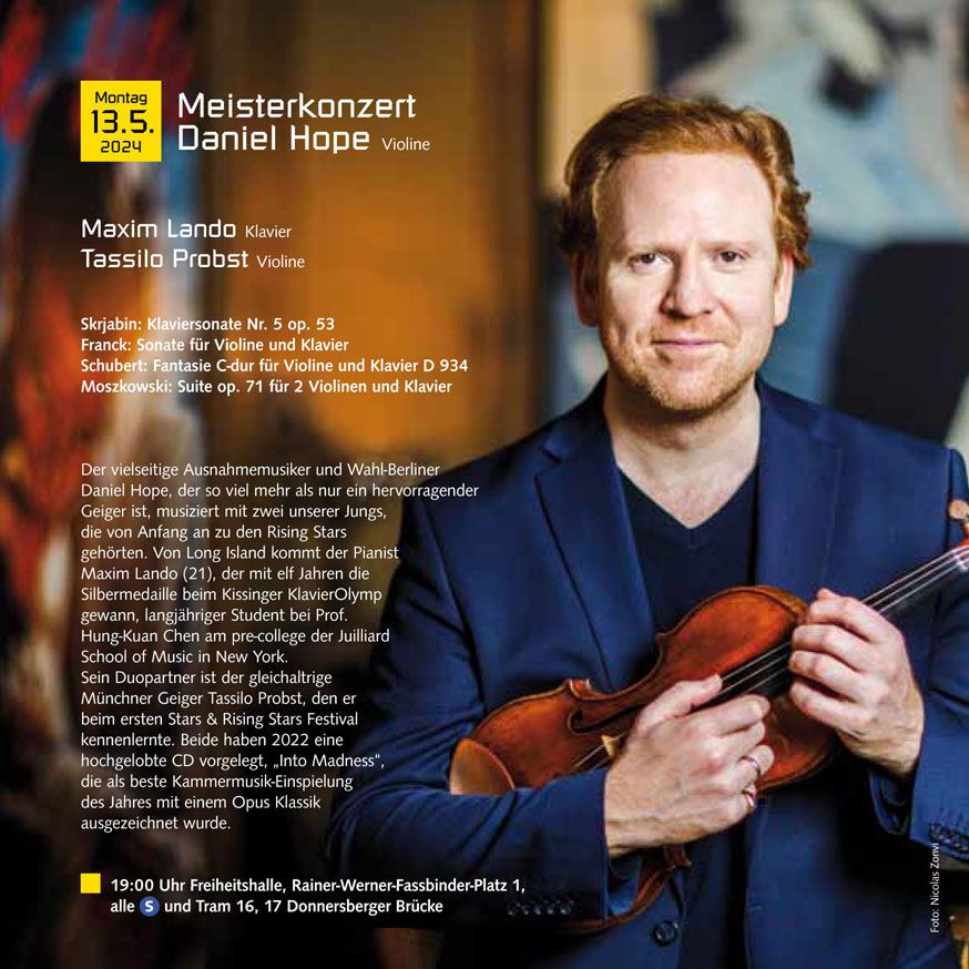Meisterkonzert mit Daniel Hope, Violine