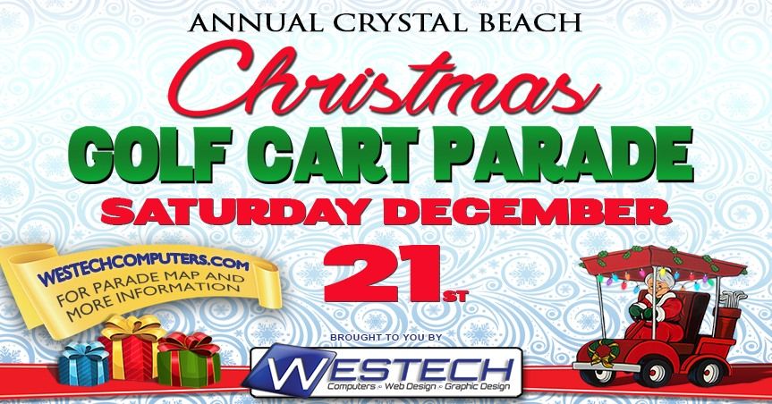 Crystal Beach Christmas Golf Cart Parade