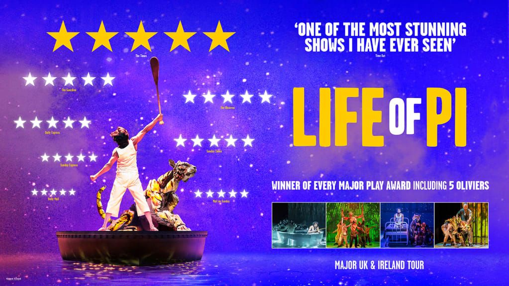 Life of Pi in Glasgow | Theatre Royal 17th - 22nd June 2024