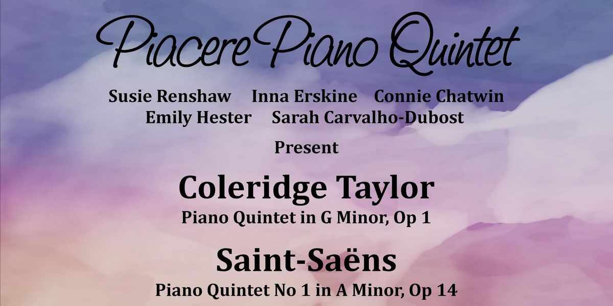 Piacere Piano Quintet - Regis School of Music, Bognor Regis