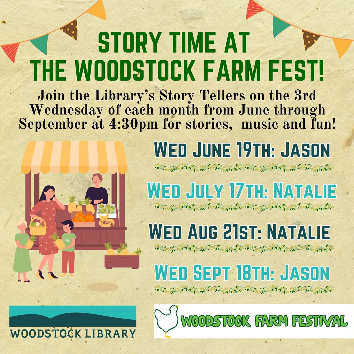 Story Time at the Woodstock Farm Fest!