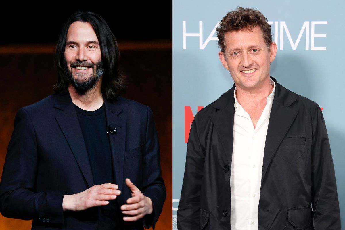 Parking Waiting For Godot starring Keanu Reeves and Alex Winter - New York