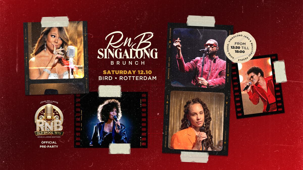 RnB Singalong Rotterdam | BIRD | 12:30 - 18:00