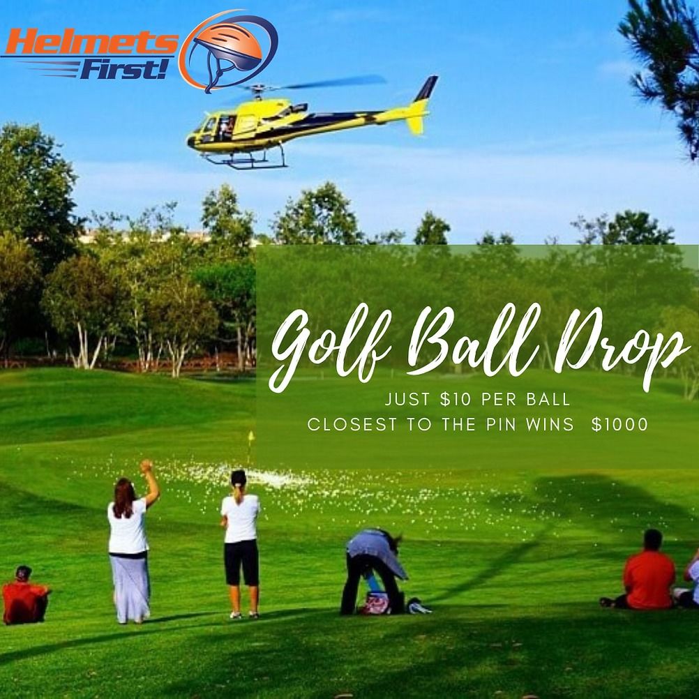 Helicopter Golf Ball Drop Benefiting Helmet First