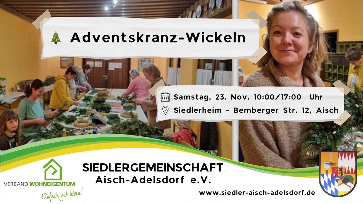 \u2728  Adventskranz-Wickeln \ud83c\udf84