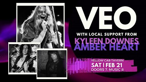 VEO, Kyleen Downes, and Amber Heart at Yellow Cab Tavern