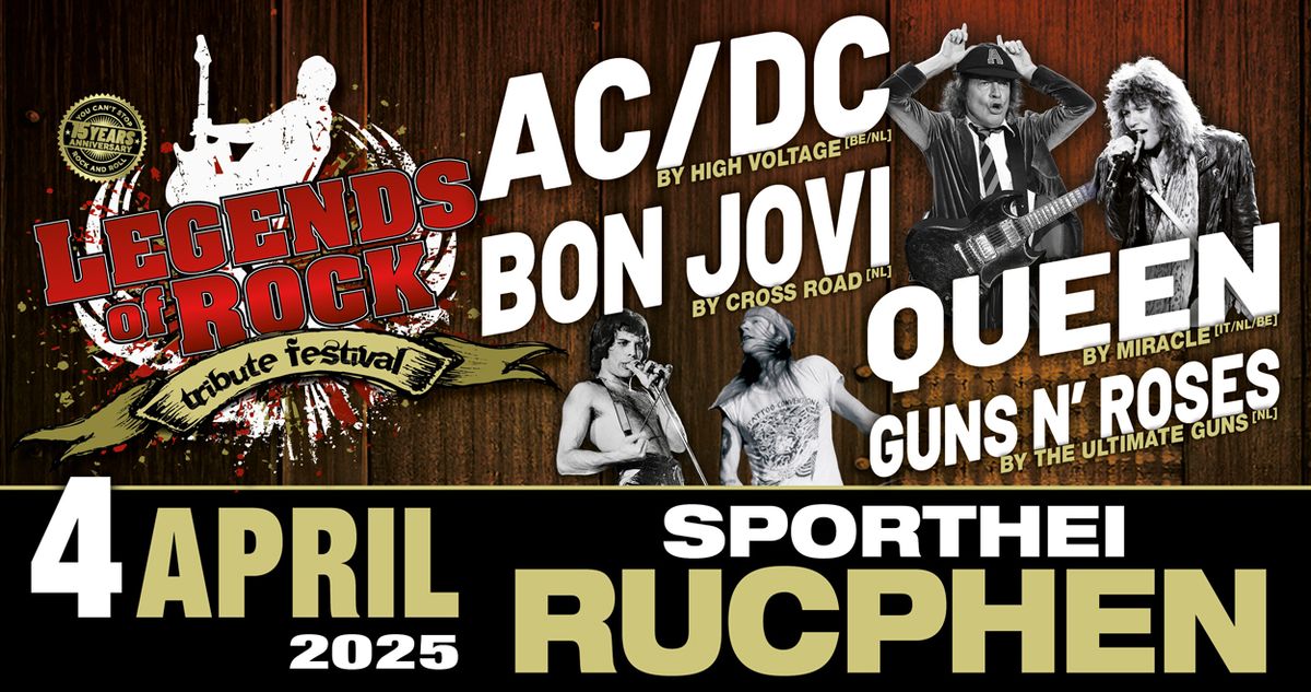 LEGENDS of ROCK Tribute Festival | Festivaltent Sporthei in Rucphen