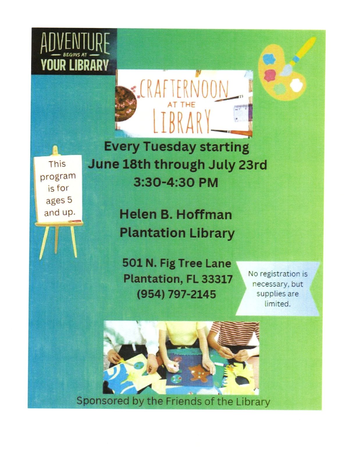 Crafternoon at the Library
