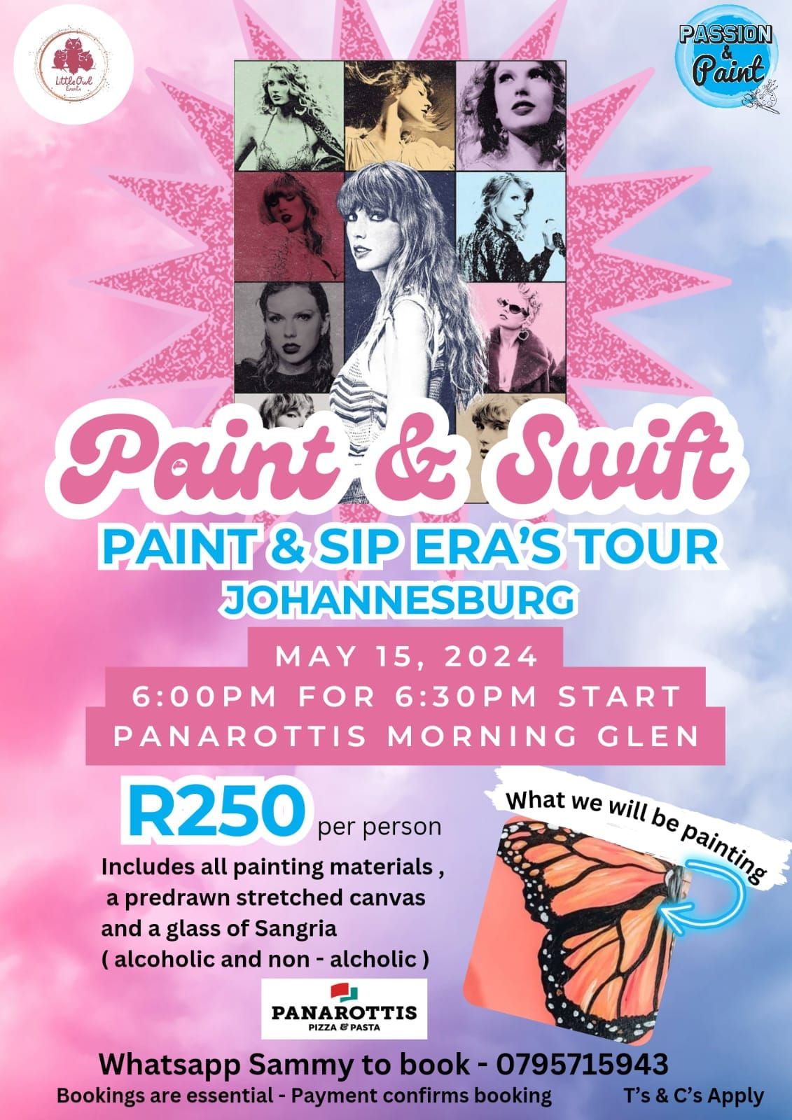 Paint and Swift - Eras Tour @ Panarottis Morning Glen 