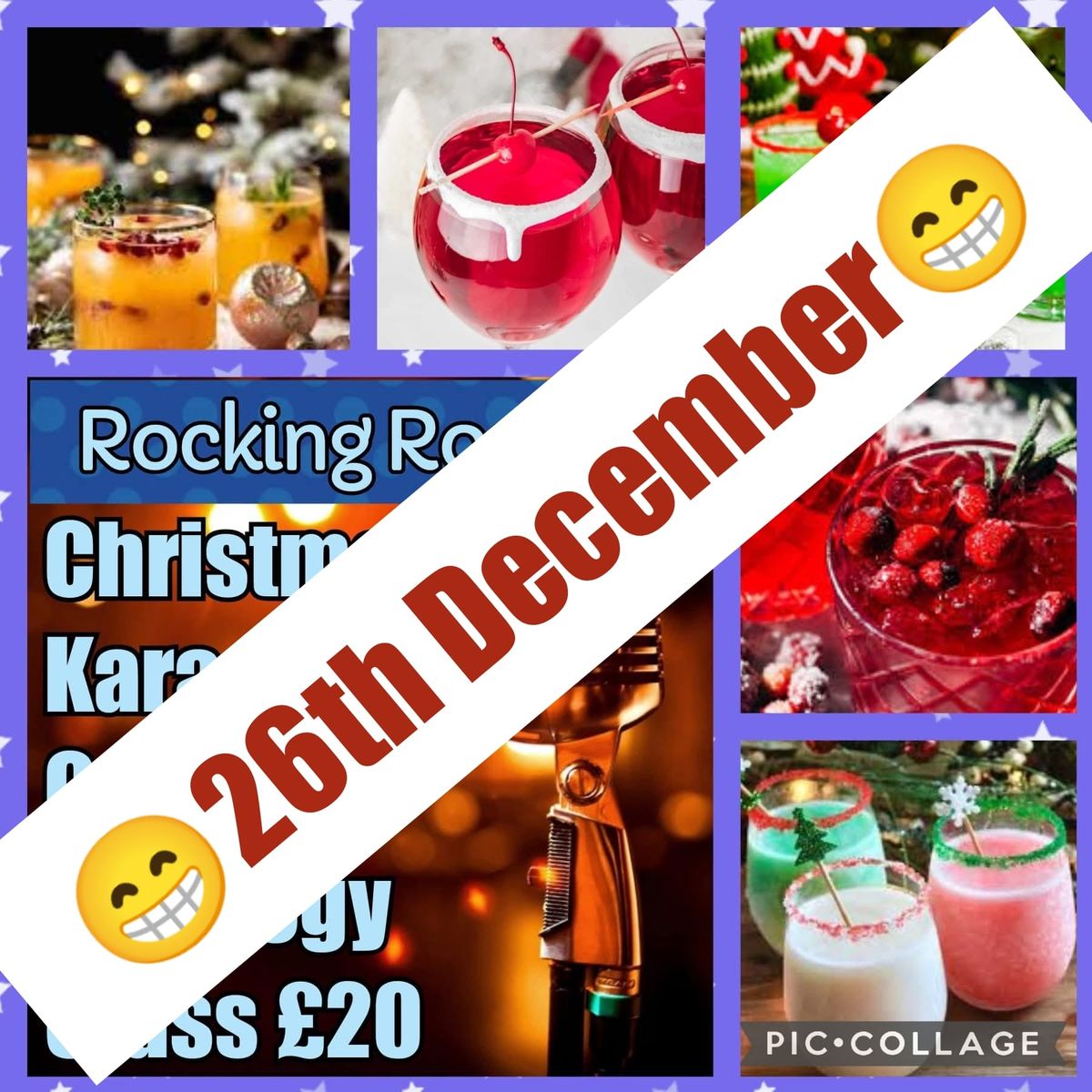 Christmas Karaoke & Cocktail Mixology Class \u00a320 has been moved to Dec 26th!!!!