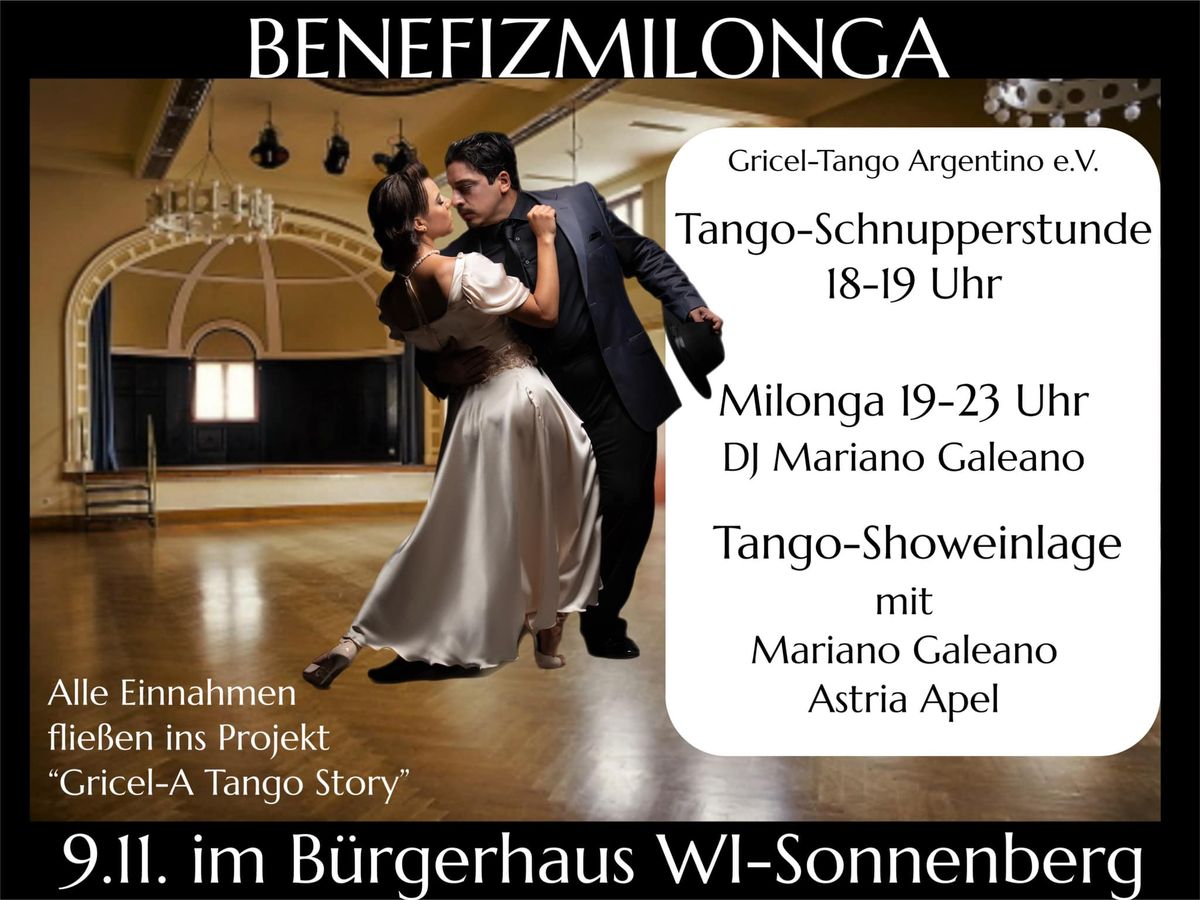 BENEFIZMILONGA & Show & Intro Tango Class in Wiesbaden 