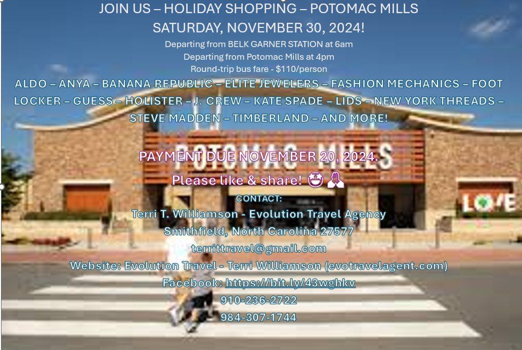  HOLIDAY SHOPPING \u2013 POTOMAC MILLS \ud83c\udf84\ud83d\ude0a