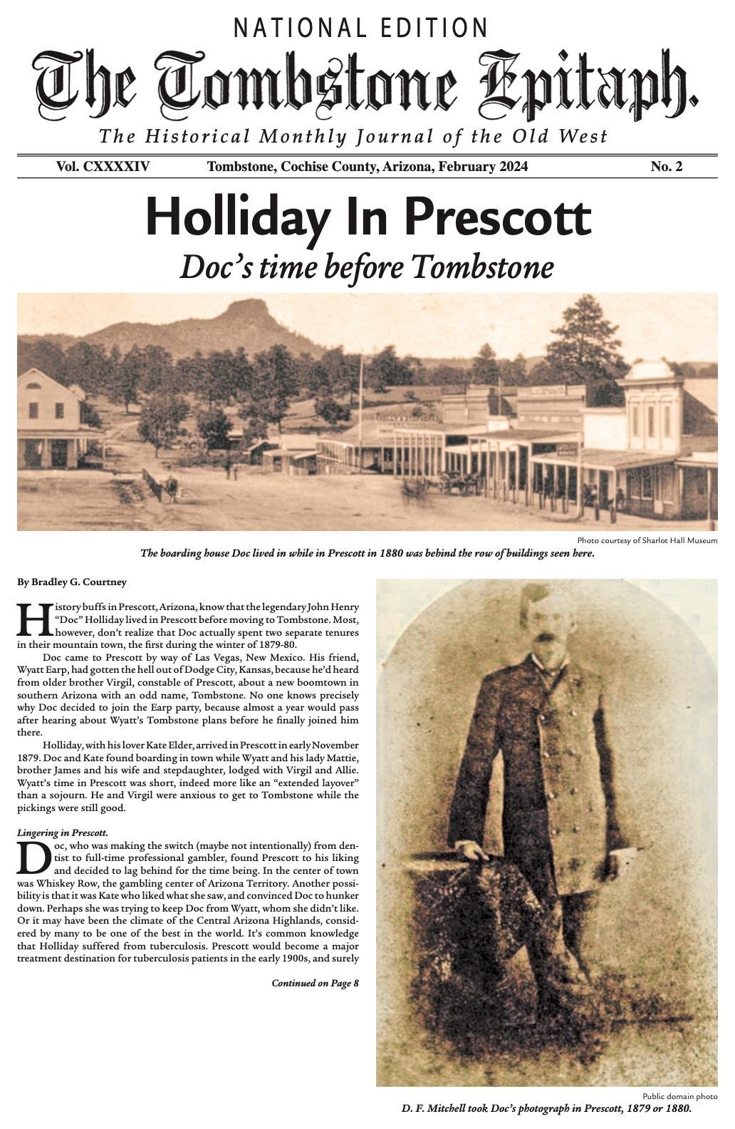 Doc Holliday in Prescott