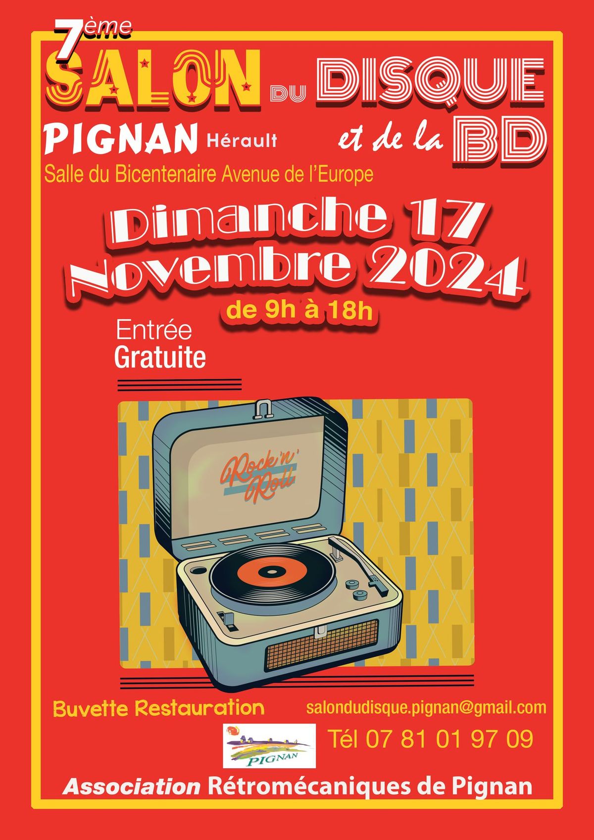 7eme Salon du Disque et de la BD de Pignan