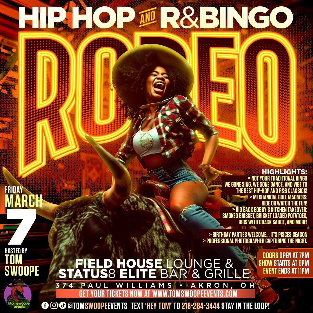 Hip Hop and R&Bingo Rodeo "Come Ride The Bull" 3\/7\/25