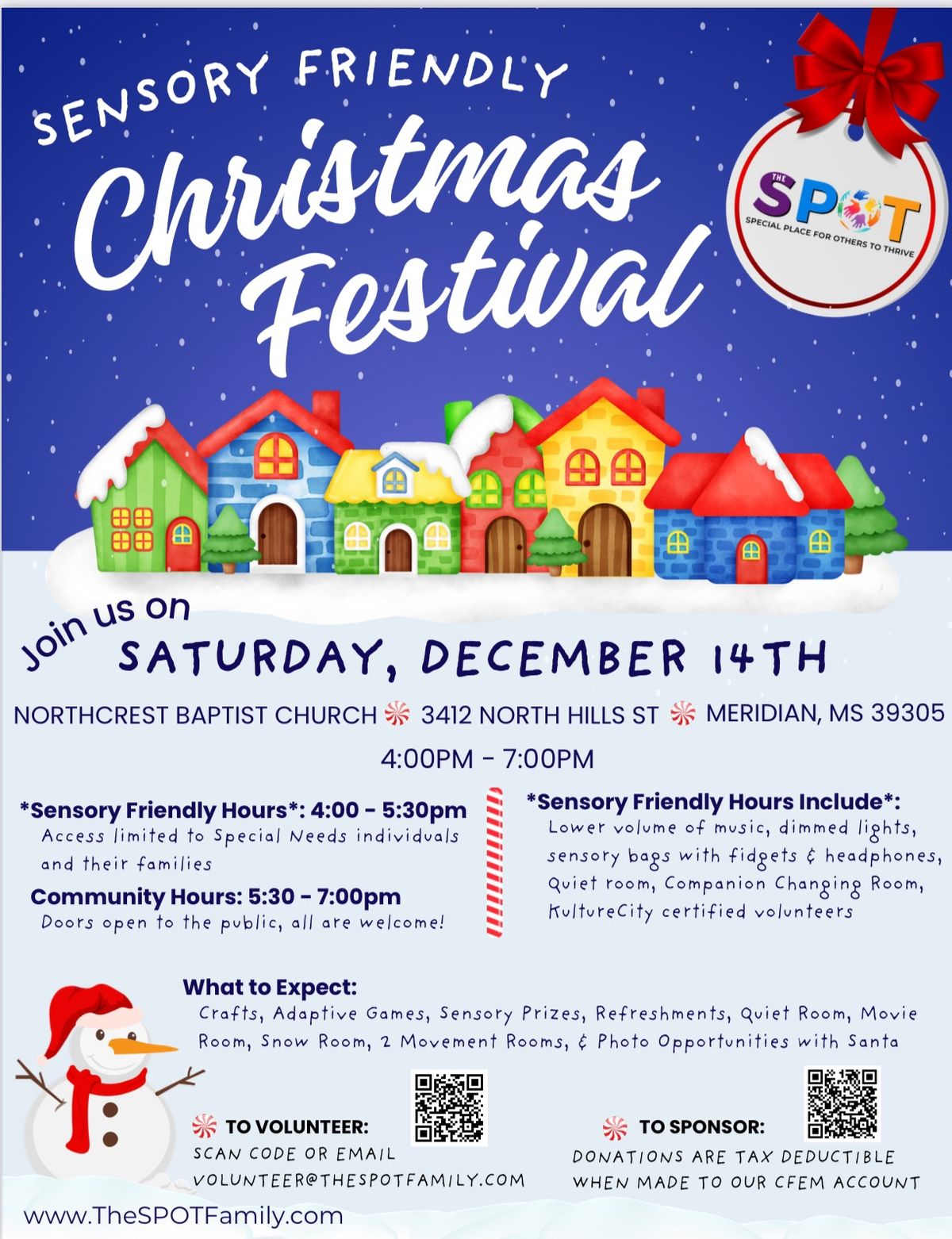 SENSORY FRIENDLY CHRISTMAS FESTIVAL 