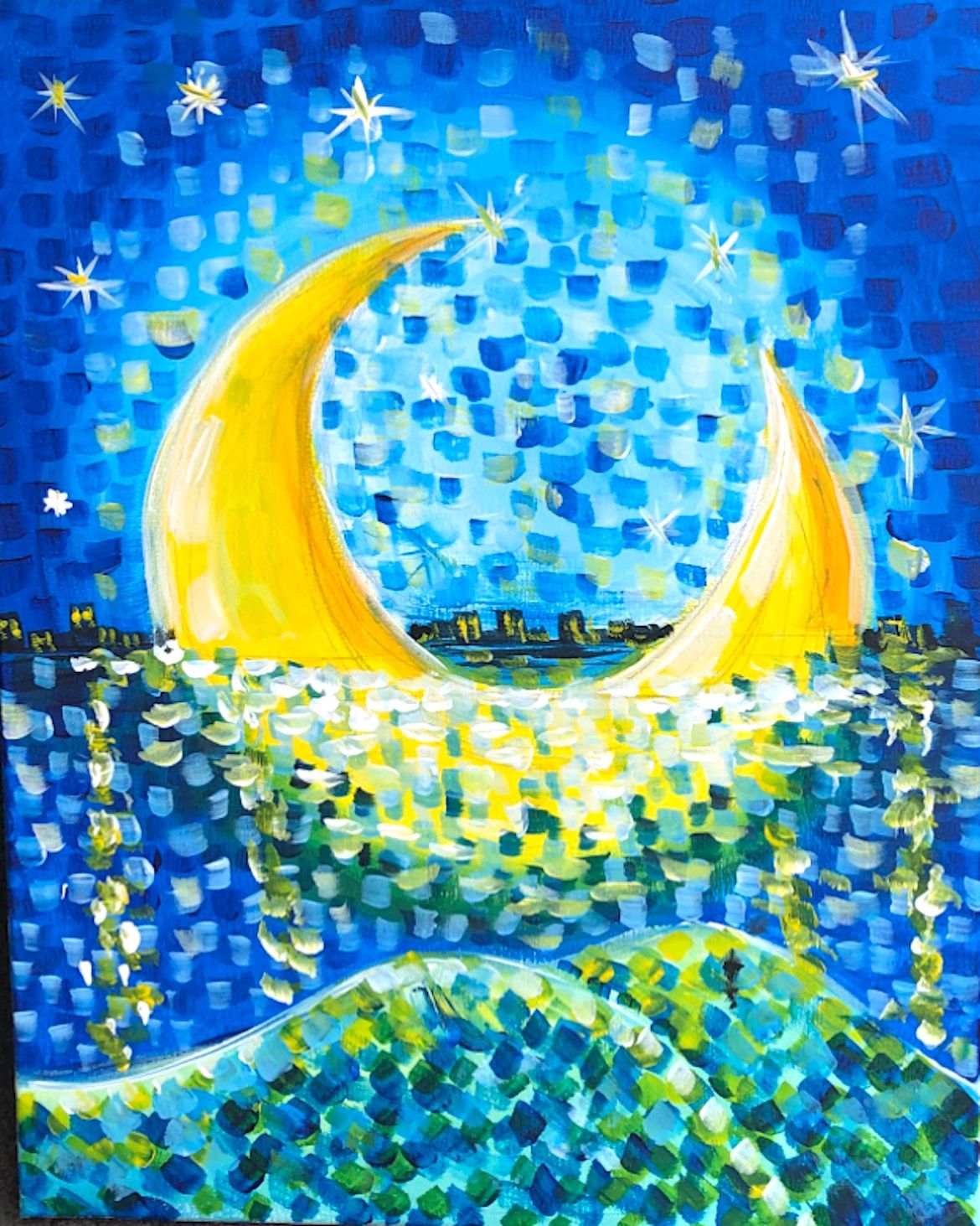 Paint and Wine Night in Wellington - Moon On The Water