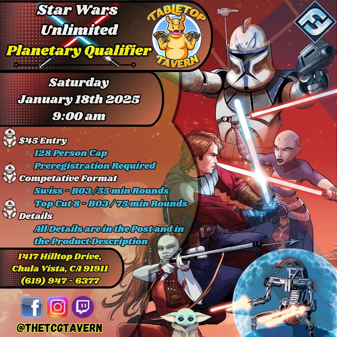 Star Wars Planetary Qualifiers