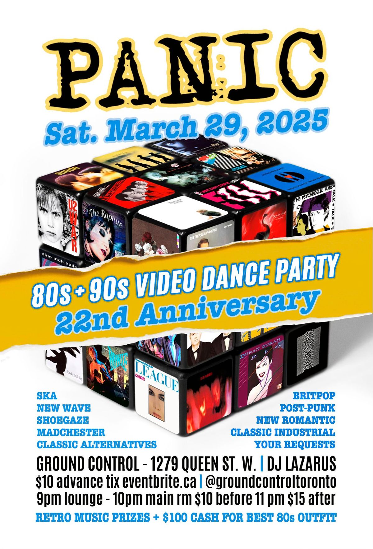 PANIC: 80s & 90s Video Dance Party - 22nd Anniversary Event -