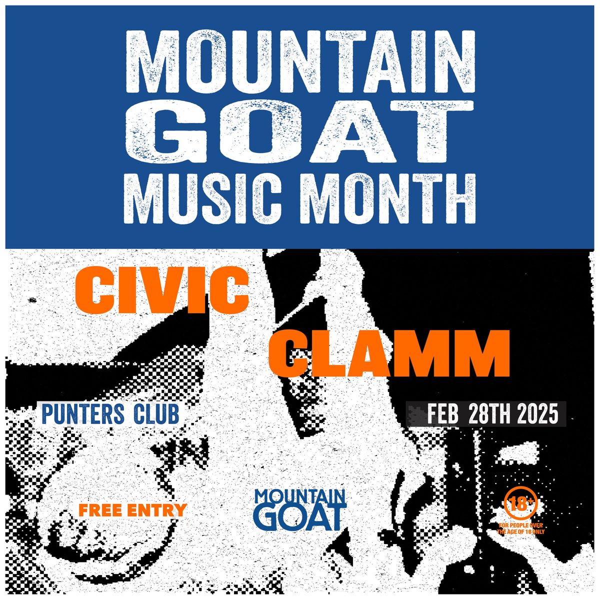 CIVIC + CLAMM - Mountain Goat Music Month | Live at Punters Club