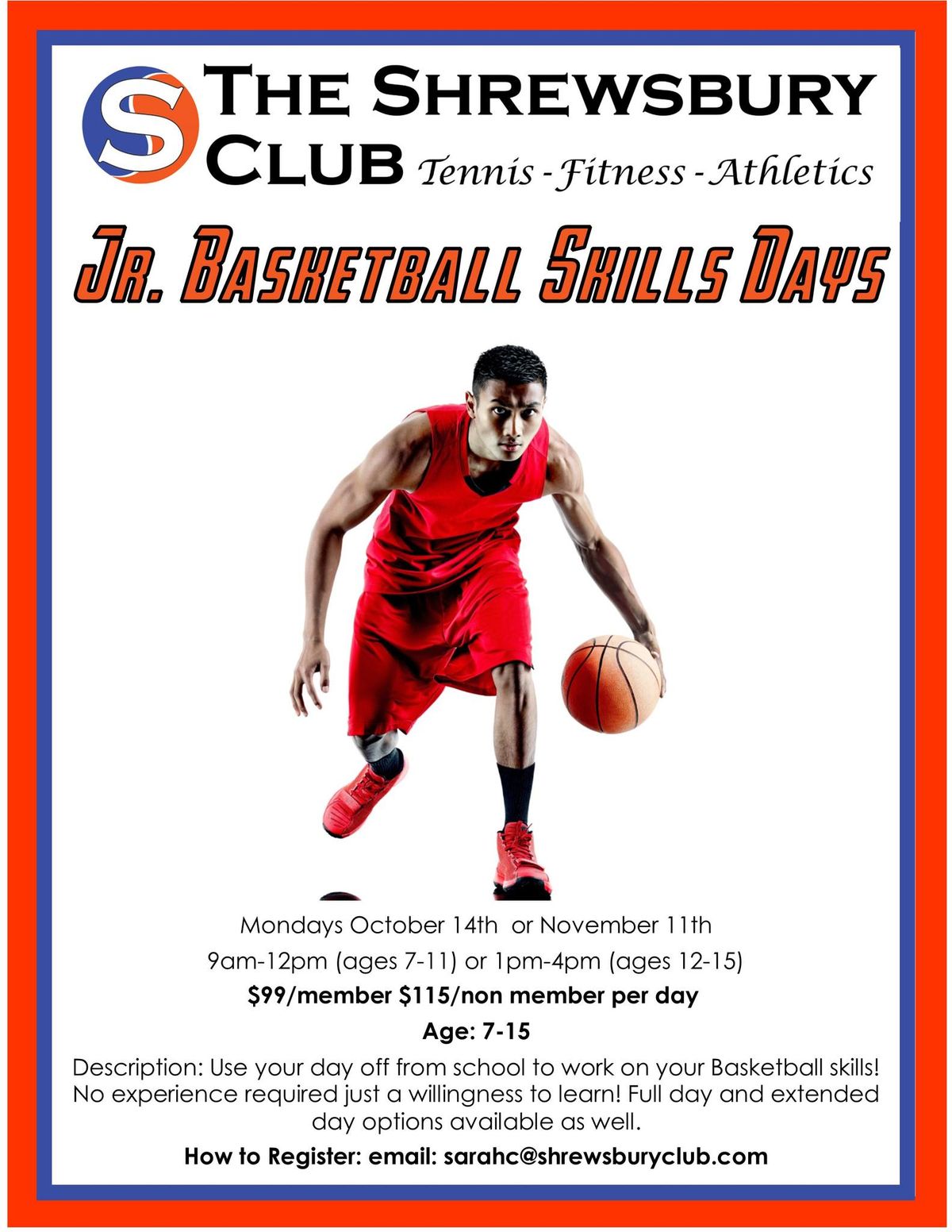 Basketball Skills Days Ages 12-15