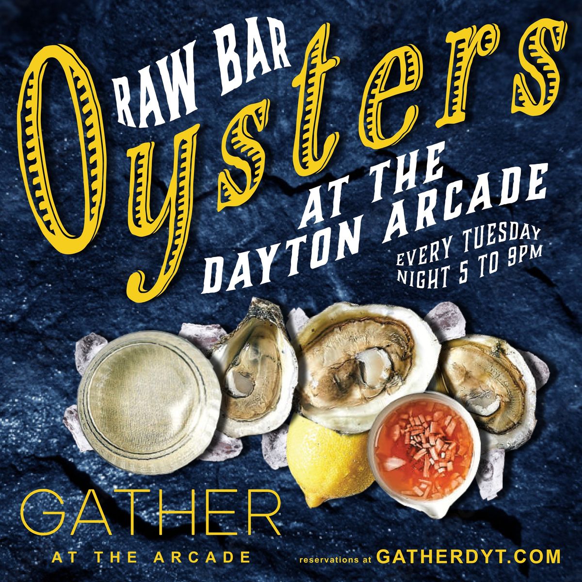 Raw Bar Oysters at The Arcade - Every Tuesday