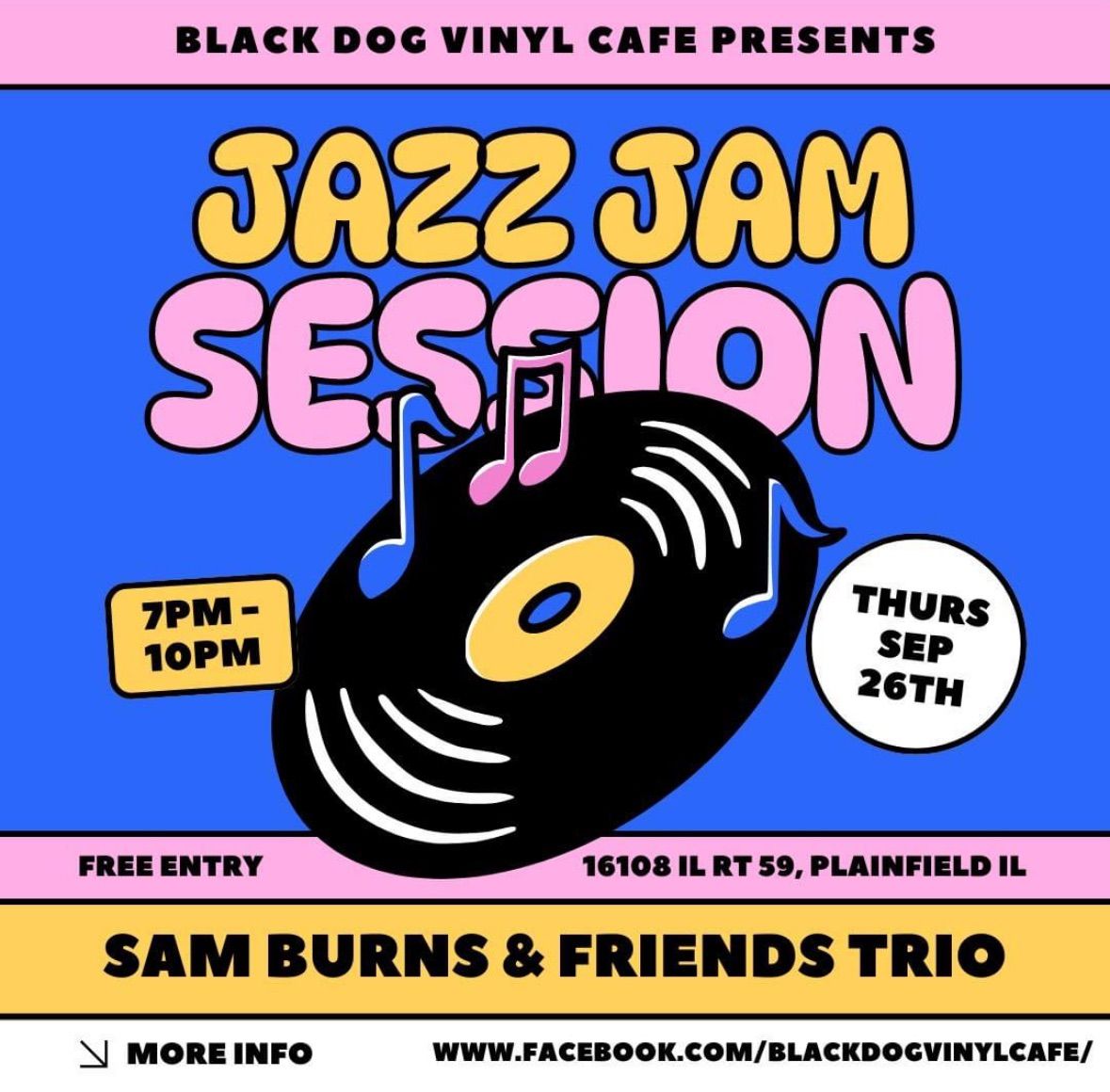 Jazz Jam Hosted by Sam Burns & Friends