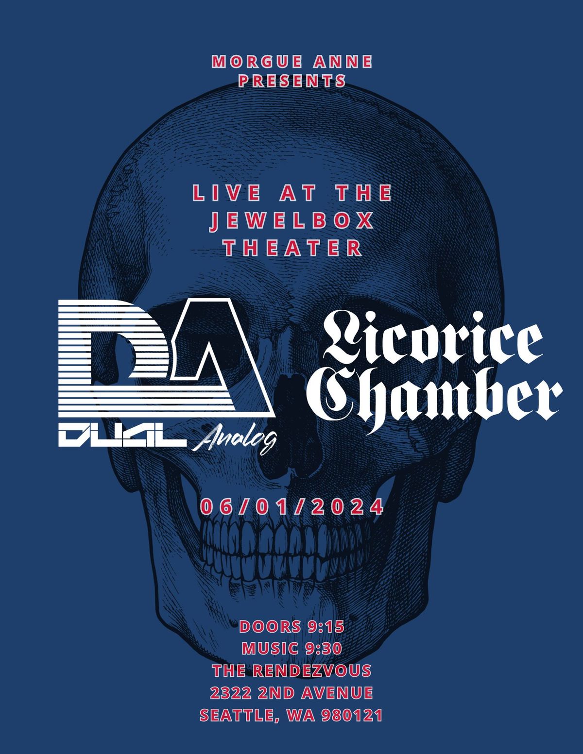 Morgue Anne Presents: Dual Analog \/ Licorice Chamber Live at the Rendezvous