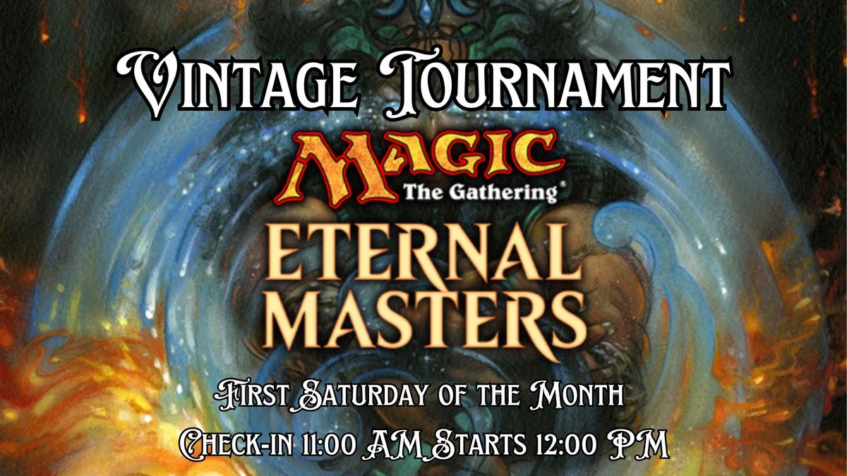 Vintage Magic The Gathering Tournament