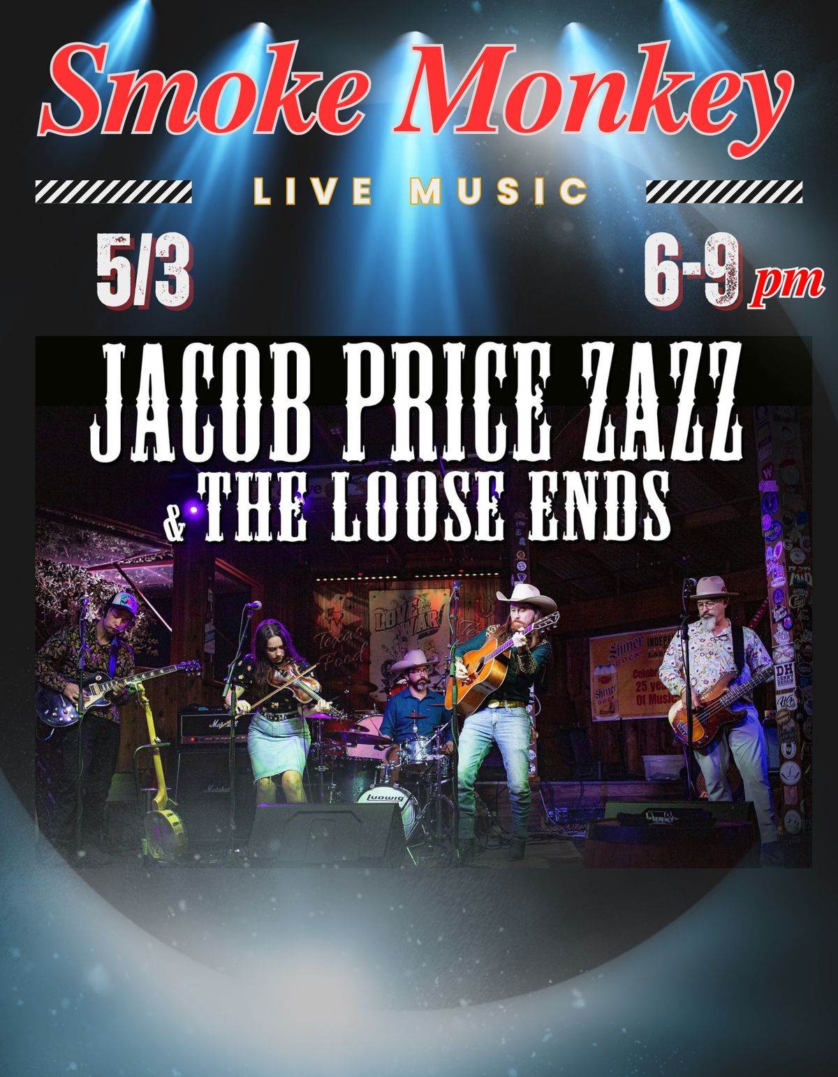 Jacob Price Zazz & The Loose Ends at Smoke Monkey