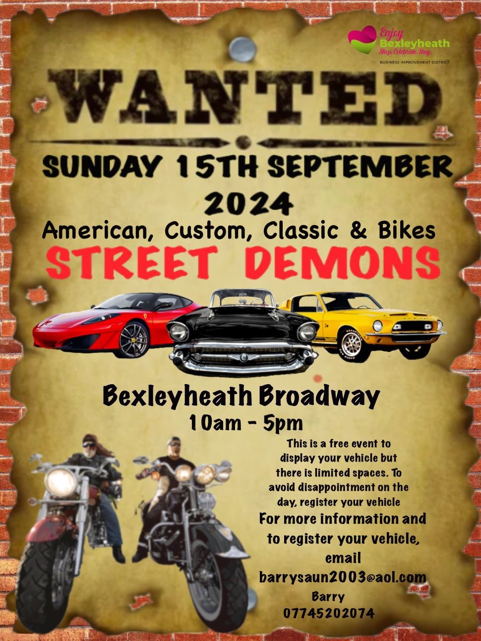 Street Demons. American, Custom, classic car & bike show 
