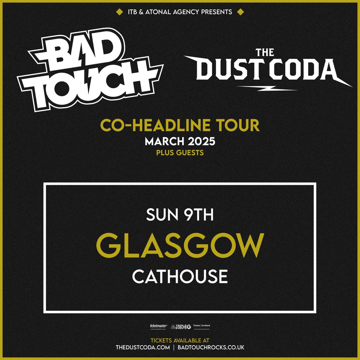 The Dust Coda & Bad Touch | Glasgow